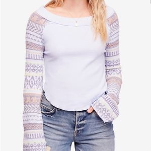 Free People Fairground Stripped-Sleeve Thermal